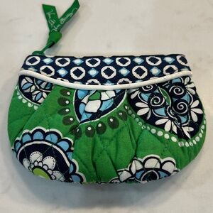Vera Bradley Green and Blue Patterned Pouch